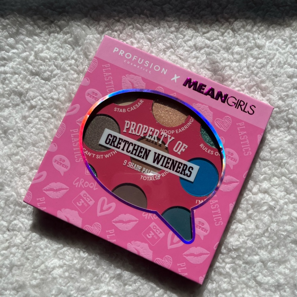 Profusion Cosmetics x Mean Girls 9 Shade Palette “Gretchen Wieners”